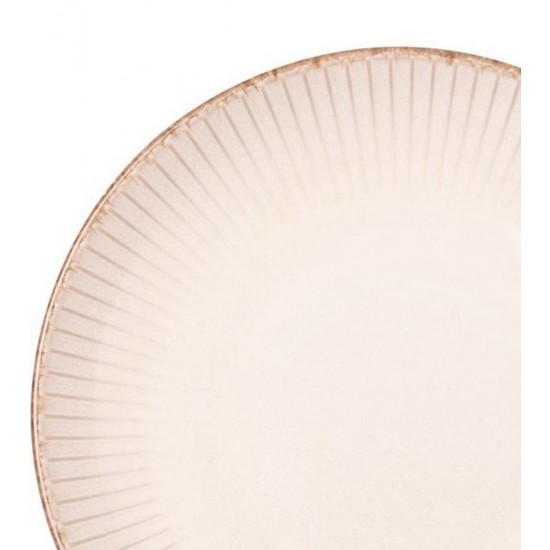 Prato 23cm Para Massa De Cerâmica Linear Branco